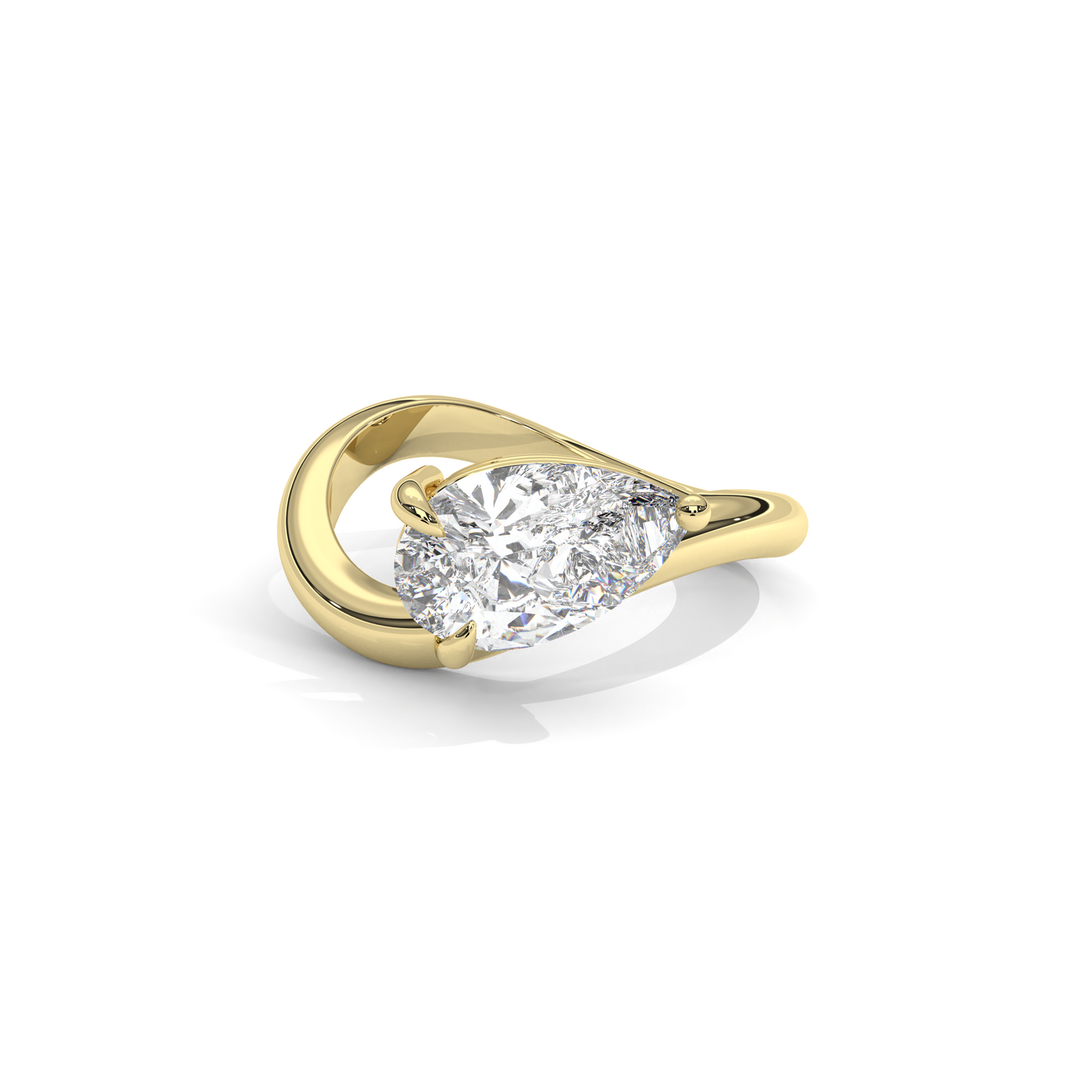 Pear Flow Diamantring