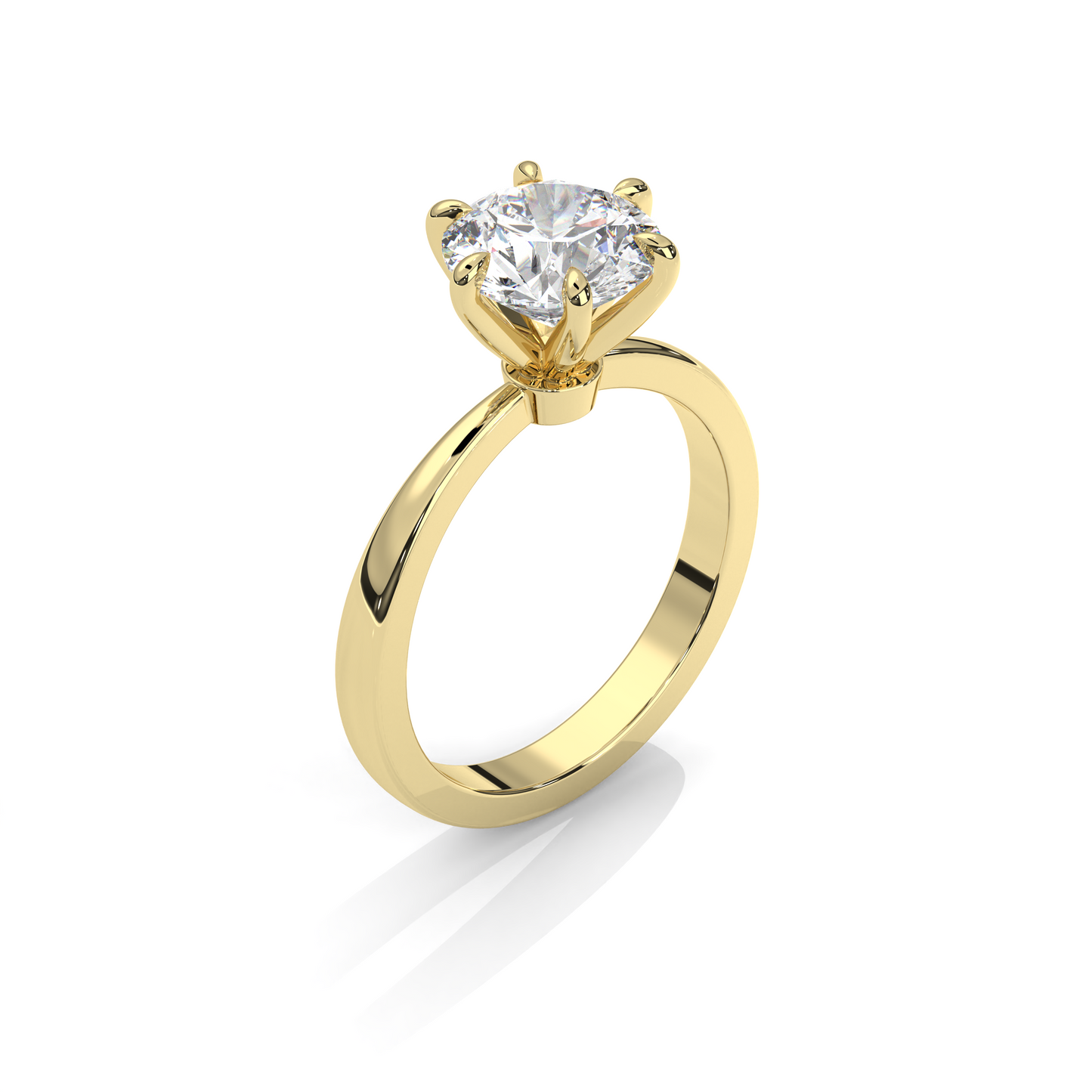 Klassisk Solitaire Forlovelsesring