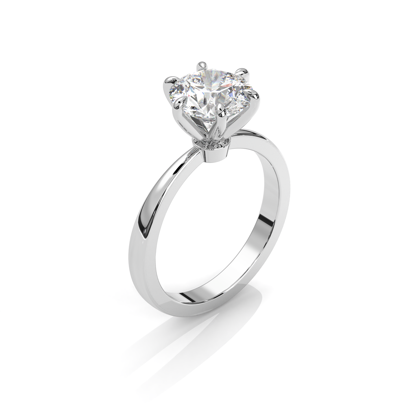 Klassisk Solitaire Forlovelsesring