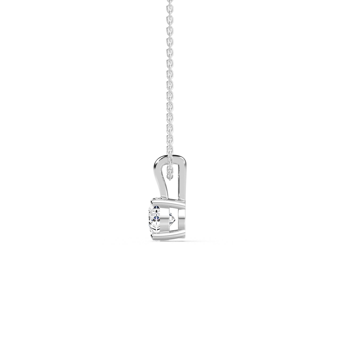 Solitaire Klassisk Diamant Halskæde
