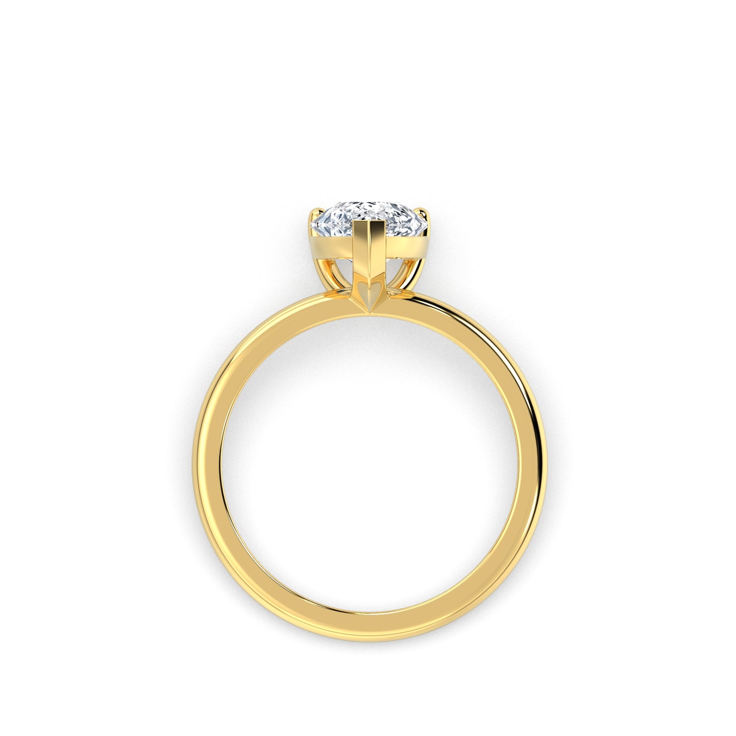 Pear Solitaire Forlovelsesring
