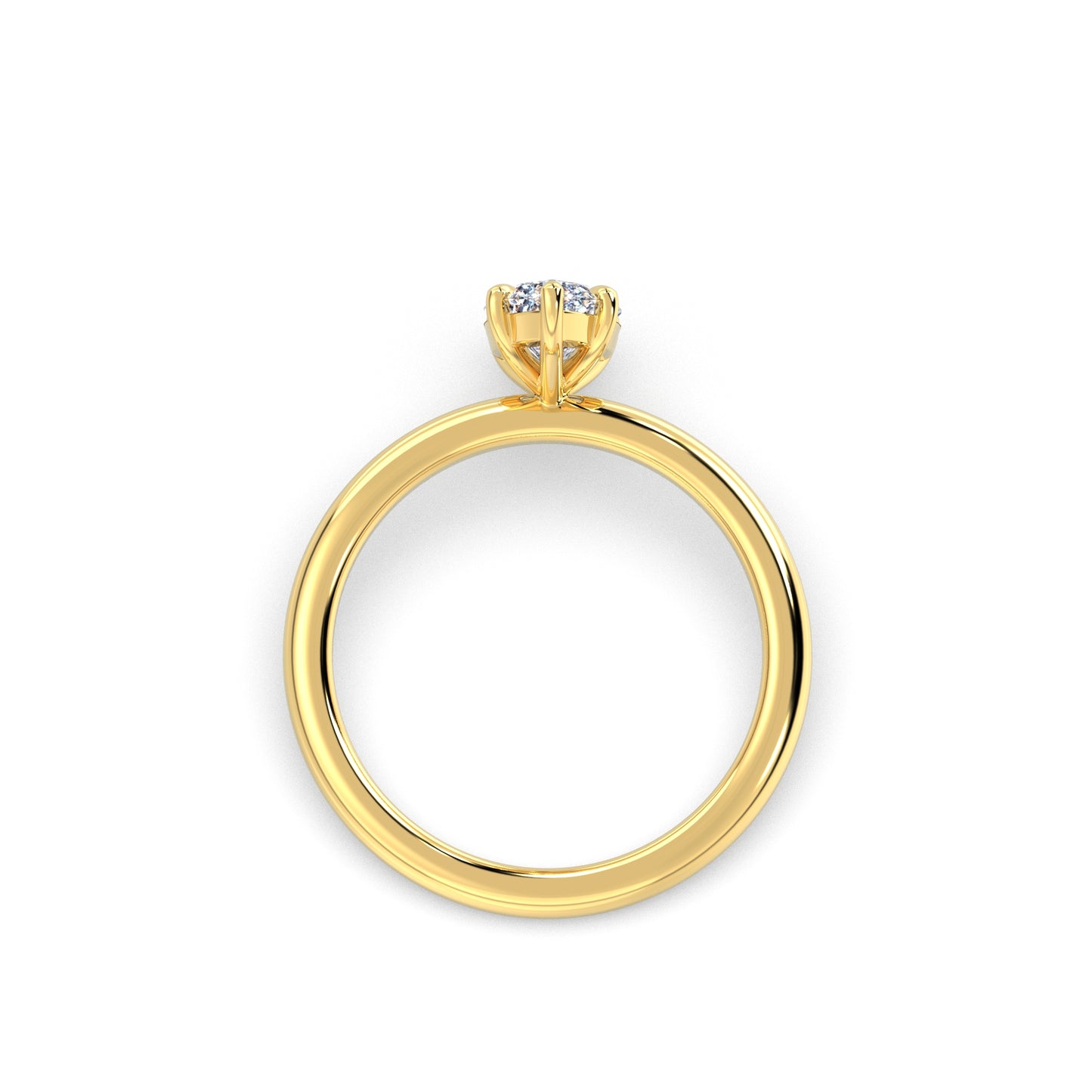 Marquise Solitaire Forlovelsesring