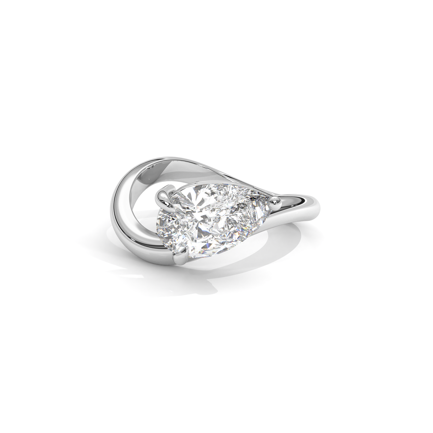 Pear Flow Diamantring