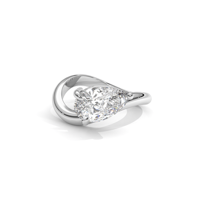 Pear Flow Diamantring