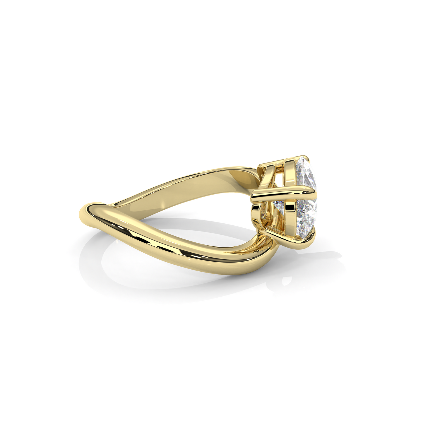 Pear Flow Diamantring