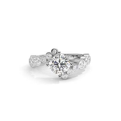 Cushion Bezel Diamantring