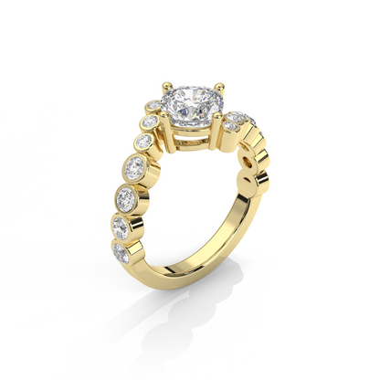 Cushion Bezel Diamantring