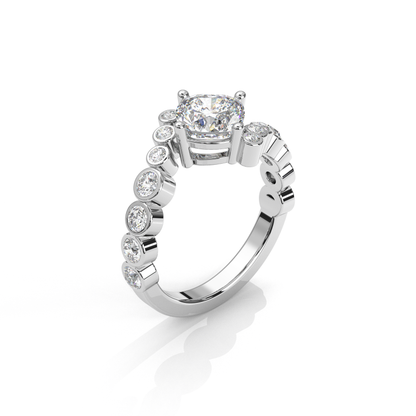 Cushion Bezel Diamantring