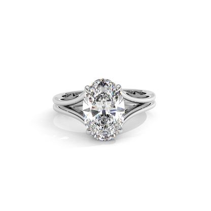 Split Oval Diamantring