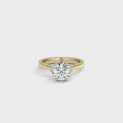 Klassisk Solitaire Forlovelsesring