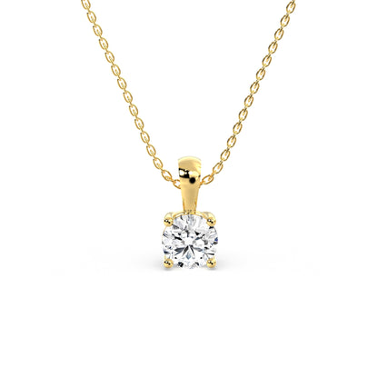 Solitaire Klassisk Diamant Halskæde