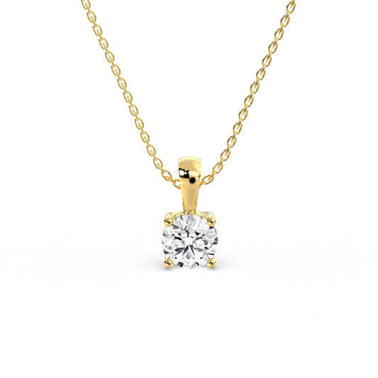 Solitaire Klassisk Diamant Halskæde