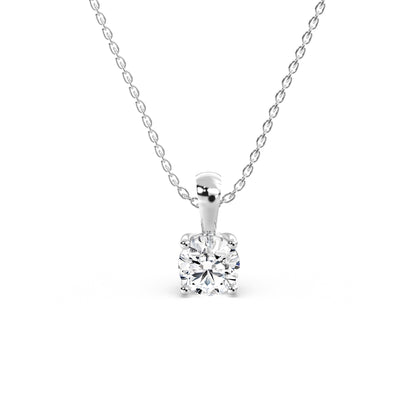 Solitaire Klassisk Diamant Halskæde