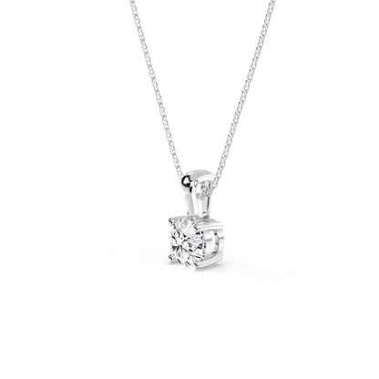 Solitaire Klassisk Diamant Halskæde