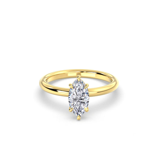 Marquise Solitaire Forlovelsesring