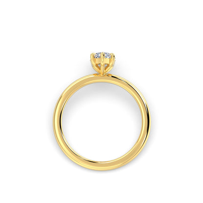 Marquise Solitaire Forlovelsesring
