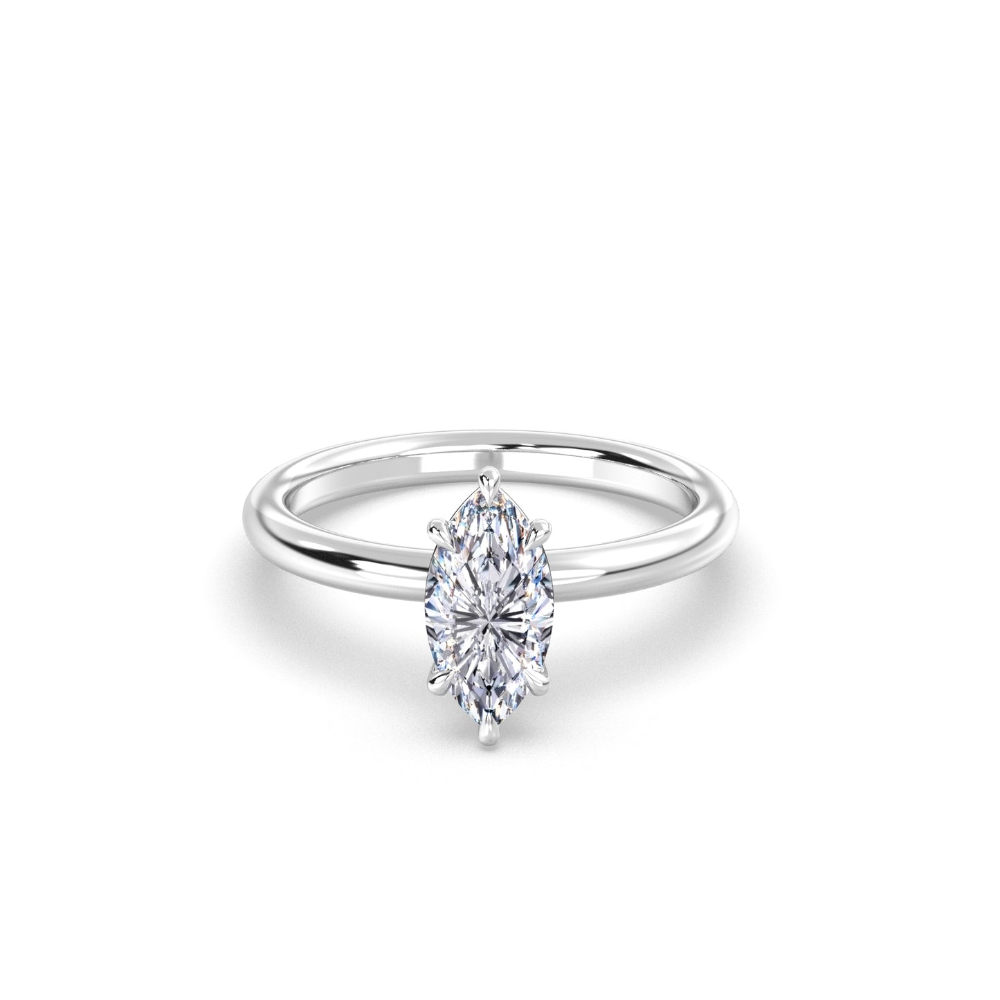 Marquise Solitaire Forlovelsesring