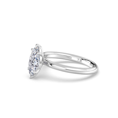 Marquise Solitaire Forlovelsesring