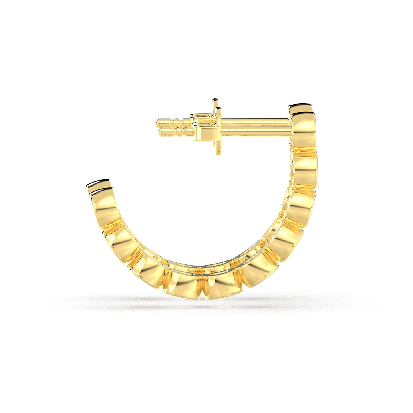 Bezel Diamantøreringe