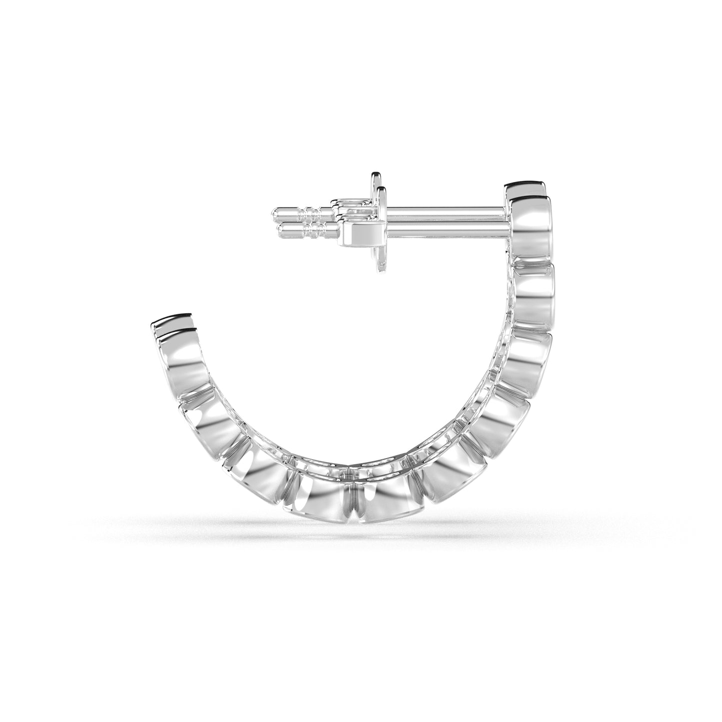 Bezel Diamantøreringe